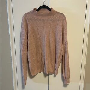 Women's Ribbed Cashmere Sweater - Pink